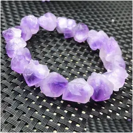 Beaded Irregar Crystal Stone Strands Charm Armband för Women Girl Yoga Sports Birthday Party Club Decor Smycken Drop Delivery DHQR1