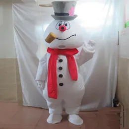 2018 الجديد The Snowman Mascot Costume Adult Frosty The Snowman Costume242G