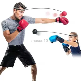 Punching Balls Boxing Reaction Ball Speed Ball Headworn Soft Ball Adult Children's Training Boxing Ball PU Foam Air Strike Training HKD230720