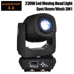 TIPTOP 230W LED MOVENE HEAD LIGHT BEAM SPOT ZOOM LYRETATION 6 5 2つの効果DJナイトクラブパーティーライトTP-L2219Rのプリズム移動ヘッド