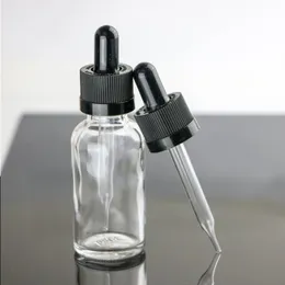 660 teile/los Dicke 30 ml Klarglas Flasche Ätherisches Öl Dropper Container mit Dropper Kindersichere Kappe Oomrl