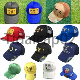 Najnowsze hafty haftowe męskie czapki piłki swobodne galeria zakrzywione wyroby brzegowe baseballowe litery mody drukowania kapeluszu