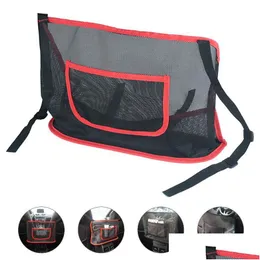 Sacos de armazenamento Bolso de rede para carro Porta-bolsa para assento Grande capacidade para bolsa Documentos para telefone Entrega em casa Jardim Órgão de empregada doméstica Dhylr