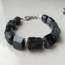 Chiusura distanziatore per bracciale in pietra pirite tormalina nera231C