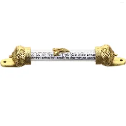 Tenda Gatepost Holy Scroll Home Door Mezuza Jewish Mezuzah Gifts Donna Decorazione laterale in metallo