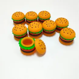 Hamburger Silicon Jars Dab Wax Oil Container Colorful 5 Ml Silicone Containers Moq 1 Piece2474