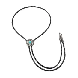 TIES COWBOY BOLO TIE TURQUOISE Western Vintage Natives American For Men Slits HKD230720