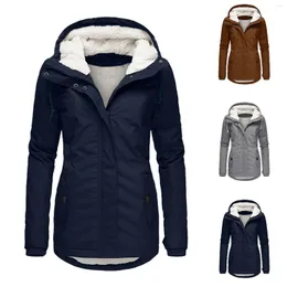 女性用ジャケット女性冬のオーバーコートジャケット太いアウトウェアH linedフード付きコート暖かいスキーレディース