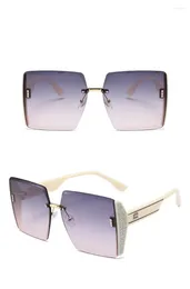 Gafas de Sol 2 Piezas Pareja Oversize Cuadradas