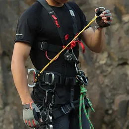 حماية الصخور خفيفة الوزن مع أدوات تسلق الصخور في حزام الأمان حبل حبل حبل مضاد للخسارة للتخييم X0719