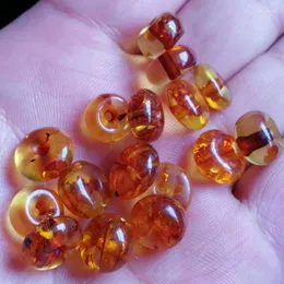 Gemstones soltos Natural Báltico Flor Âmbar Contas Para Fazer Jóias DIY Pulseira Colar Âmbares Florais Ábaco Conta Acessórios Jóias