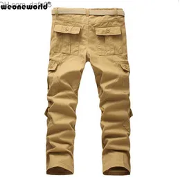 Erkek pantolon toptan-weoneworld yeni 2016 sıcak satış erkek pantolon moda gündelik pantolon erkekler yüksek kaliteli pamuklu erkek kargo uzun pantolon 4 renk boyutu 30 ~ 4 ~ z230720