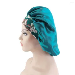 Berets Women Cleem Caps Compans Hair Accessory Extra Silk Satin Bonnets Night Night for With Straids Flurls Flower