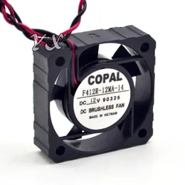 Nowy oryginalny elektryczny F412R-12MA-14 4012 4CM 12V 0 06A wentylator dla Copal 40 40 12 mm318h