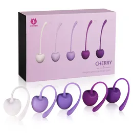 Wibratory Ćwiczenie Kegel Women Ben Wa Balls Bezpieczeństwo gejsza kulka miednicy miednicy napinanie mięśni Masaż Skurcz Cherry Sex Toy 230719