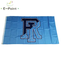 NCAA Rhode Island Rams bayrağı 3 5ft 90cm 150cm Polyester Bayrak Banner Dekorasyon Uçan Ev Bahçe Bayrağı Festival Hediyeleri252f