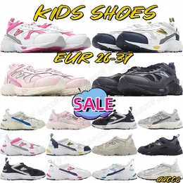 niños pequeños zapatos para niños nb niños jóvenes niño grande niñas deportes diseñador negro gris blanco rosa azul eur 26-37 y7Fm #