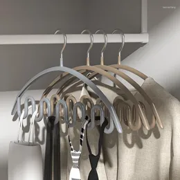 Hangers 5Pcs Clothes Multi-function Coat For Clothing Store Anti-slip Drying Rack Wardrobe Space Saver Bags Storage