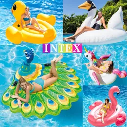 Flamingo Pool Floats RAF 142 137 96CM Giant Uppblåsbar Flamingo Pool Floats Tube Raft Vuxna Part Pool Simning Floating DH1069253H