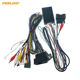 Feeldo Car Audio 16Pin Android Power Cable Adapter med Canbus Box för Ford EcoSport Escape Stereo Wiring Harness #65672403