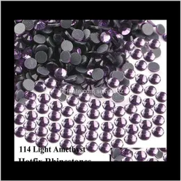 Sewing Notions Ferramentas Apparel Dmc Fix Strass Violetlight Amethyst Flatback Stones For DIY Decorations Or297a