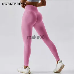 Kobiety dresowe gym Legginsy Spodnie do jogi wysokiej talii Push Up Pantout Pants płynne legginsy sportowe kobiety fitness rajstopy sportowe j230720