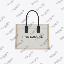 Trend Luxurys مصممي Noe Rive Gauche Linen الأكياس غير الرسمية حقائب متسوق كبيرة السعة حقائب اليد السيدات Canvas الكتف Purs259V