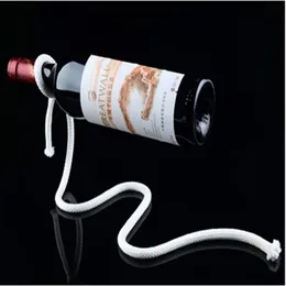 Suporte de garrafa de vinho de corda flutuante Magic Rack suporte de garrafa ferramenta de barra 3458