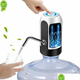 Outros Drinkware New Electric Portable Water Dispenser Pump For 5 Gallon Bottle Usb Charge With Extension Mangueira Barreled Tools Drop De Dhrfe