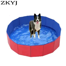 kennels pens Foldable paddling pool PVC Pet Bathtub Folding Basin For Dogs Cats Puppy Kitten Shower Swimming Pool House Pet folding pool 230719