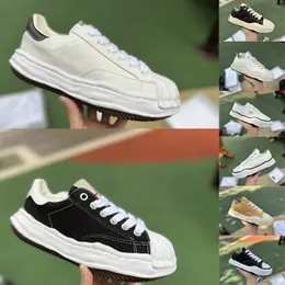 2023 Maison Mihara Yasuhiro Tasarımcı Ayakkabı Tepe Kapağı Mmy Blakey Og Sole Canvas Düşük Ayakkabı Miharayasuhiro Lüks Rahat Spor Kadınlar Erkek Kadın Trainers Sneaker