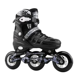 Patins em linha profissionais patins em linha de 3 rodas patins em linha 3*76mm velocidade slalom patins em linha ajustáveis sapatos de patinação livres patines deslizantes hkd230720