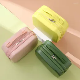 Koffer Ankunft Hand Kosmetik Fall Mode Reise Tragbare Einfarbig Hohe Qualität Tasche Abschließbare Box Für Damen