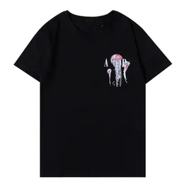 2023 جودة عالية القمصان القمصان قمم Man Designer Amirs T-Shirt for Girls Tee Shirt Homme Coton S-XXXL V2