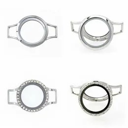 Tenis 5pcs 10pcs 30 mm magnetyczny szklany szklany szklany szklanka kopia zegarek ze stali nierdzewnej Węcie bransoletki Banselets Fit For Charms Jewelry2667