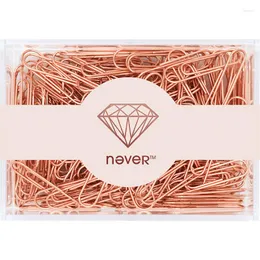 Rose Gold 200pcs/28mm 70pcs/50mm paperclips paper paper clip price on big sale الآن