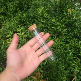Ganze 30 120 mm 60 ml Glasflaschen, Fläschchen, Gläser, Reagenzgläser mit Korkstopfen, leere transparente Glasflaschen, 24 Stück, Lot 1262O