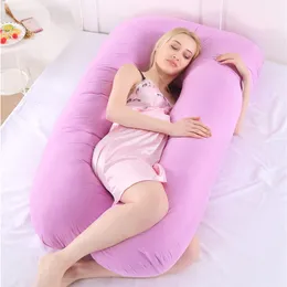 Travesseiro Roupa de Cama para Mulheres Grávidas Almofada em Forma de U para Dormir Longo Travesseiro Multifuncional para MaternidadeTravesseiro294E