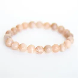 SN1084 Bransoletka Sunstone w najwyższej klasie infundowana Reiki Energy Bransoletka emocjonalna uspokajająca biżuteria z kamienia 281c