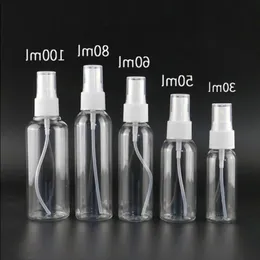 프로모션 애완 동물 빈 플라스틱 스프레이 병 메이크업 및 스킨 케어 리필 가능한 향수 BOT XXGM을위한 10ML-100ml Clear Cosmetic Packaging Bottles