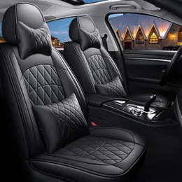 Lunda PU Кожаные чехлы сидений, установленные для BMW E30 E34 X3 X5 X6 Toyota Universal Полный интерьер Accessories Protector Auto Car-Styling254u