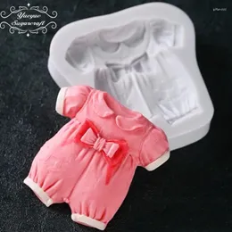 قوالب الخبز Yueyue Sugarcraft Baby Skirt Silicone Mould Cake Cake Tover