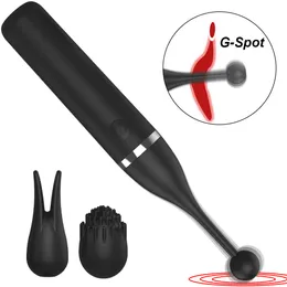 Vibrators Female Clitoris 3 Caps Replaceable Vibrator Gspot Masturbation Massage Sex Toy Suitable for Couples Adult Products 230719