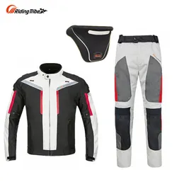 Riding Tribe Motorcycle Waterproof Jackets Suits Trousers Jacket for All Season Black Reflect Racing Winter clothing and Pants2243