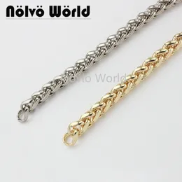 Bag Parts Accessories 10 meters 5 colors 8mm wide wheat roller Medium chain strap handle Women Purse Belts Wheat Chain Strap 230719