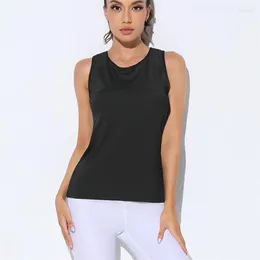 Traje de Yoga para mujer, sin mangas, atlético, Fitness, Racerback, chaleco deportivo, cómodo, cuello en U, entrenamiento, camisetas sin mangas deportivas, camisas de secado rápido