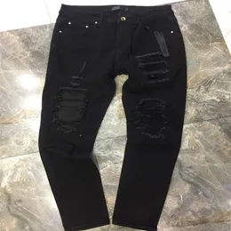 Neue Stryle-Jeans für Herren, Designer-Jeans aus Leder mit Flicken und Falten, Top-Qualität, Biker-Denim, modische Hop-Hop-Falthose, US-UK-Größe 29382859