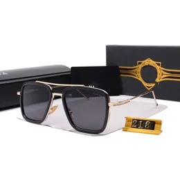 New DITA FLIGHT 006 Tony Stark Iron Style Classic Unisex Sunglasses Men Square Luxury Design Retro Women Metal Goggles Eyeglasses with case HBZN