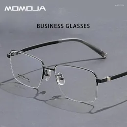Güneş gözlüğü çerçeveleri momoja moda trend iş gözlük ultra hafif alaşım gözlükler büyük boy optik reçeteli gözlükler çerçeve p8878