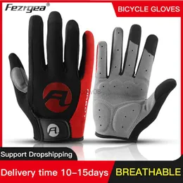 Guantes de ciclismo Deportes al aire libre Guantes de ciclismo Hombres y mujeres Fitness Antideslizante Montar dedo completo Bicyc Breathab Guantes de pantalla táctil HKD230720